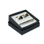 Men's Cufflink/Tie Bar Clip Set 3Pcs By Pierre Cavelli Turkey PCJ-21 Silver