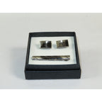 Men's Cufflink/Tie Bar Clip Set 3Pcs By Pierre Cavelli Turkey PCJ-21 Silver