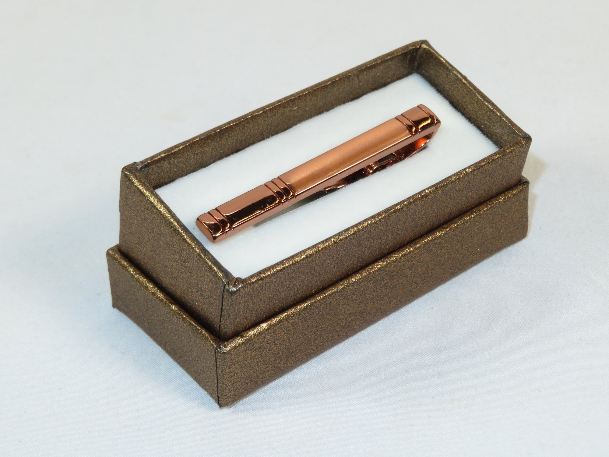 Men's Tie Bar Clip By Pierre Cavelli Turkey PCJ-4 Rose Gold Jewelry