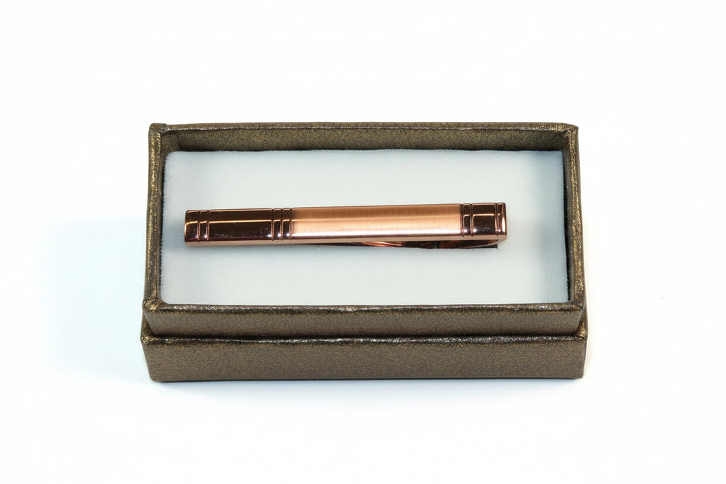 Men's Tie Bar Clip By Pierre Cavelli Turkey PCJ-4 Rose Gold Jewelry