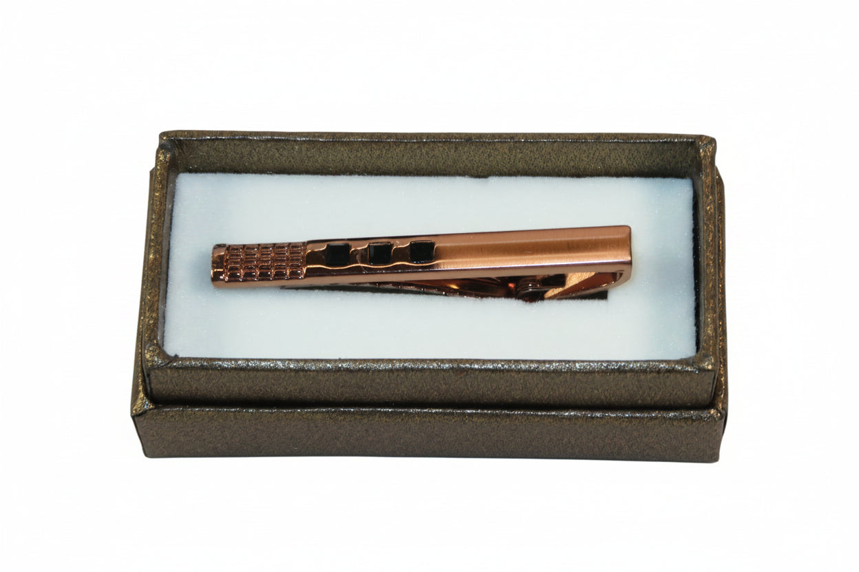 Men's Tie Bar Clip By Pierre Cavelli Turkey PCJ-6 Rose Gold Jewelry
