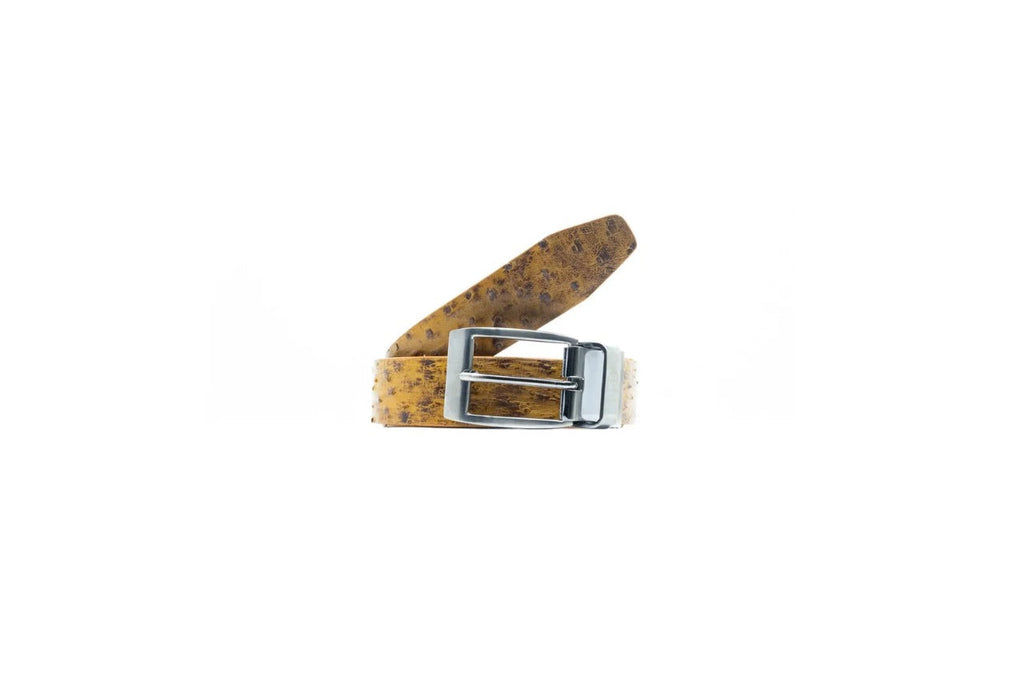 genuine exotic&nbsp;ostrich belt Domenico Antique Paja