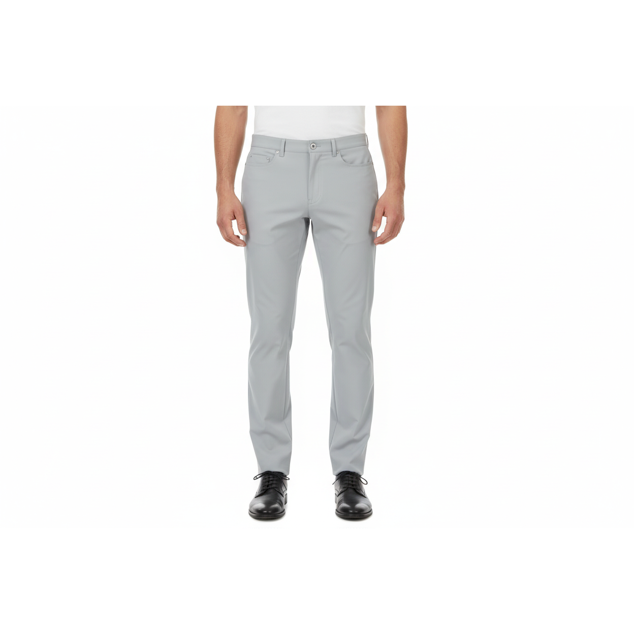Greg Norman Men's Classic 5 Pocket 4-Way Stretch Pants Gray 1845982