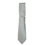Men's Perry Ellis Tie Classic Satin Silky Feel #Perry-2 Solid Silver Gray