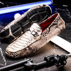 Python Original Skin Driver Shoes Pia Natural