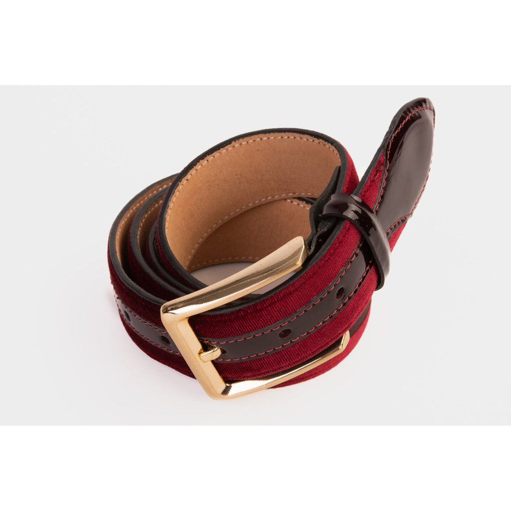 The Pontalto Burgundy Leather Belt