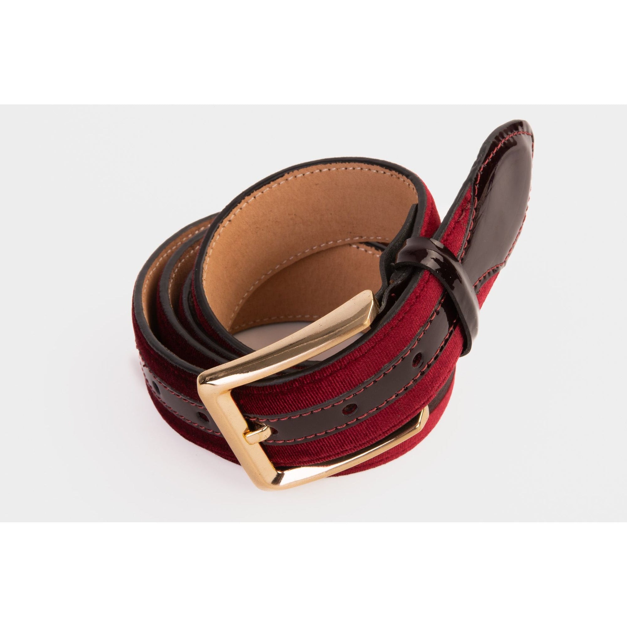 The Pontalto Burgundy Leather Belt