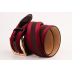 The Pontalto Burgundy Leather Belt