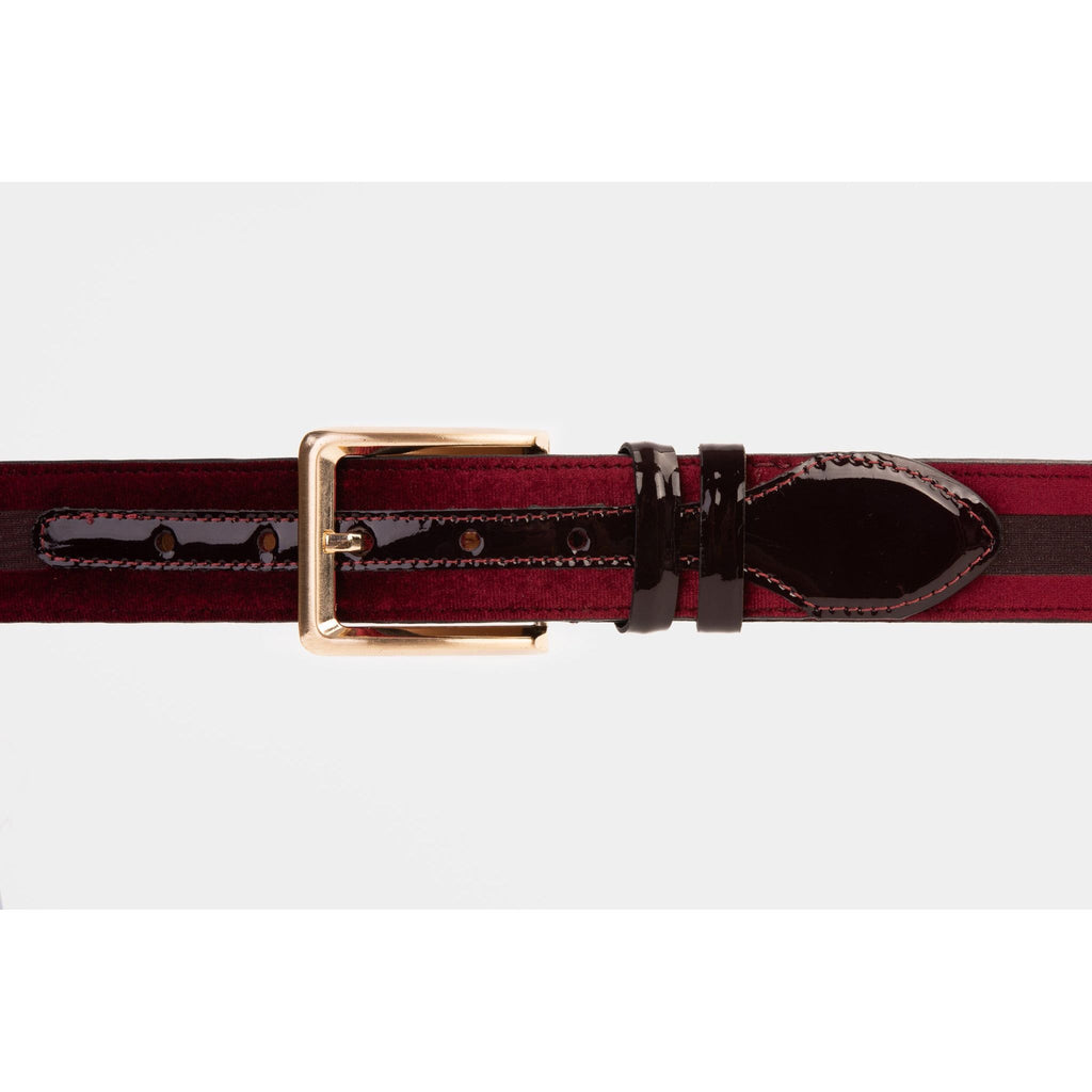 The Pontalto Burgundy Leather Belt
