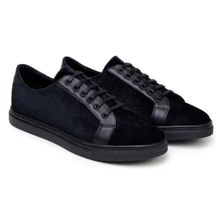 Belvedere Studio Formal Sneaker Prince Velvet Leather Black