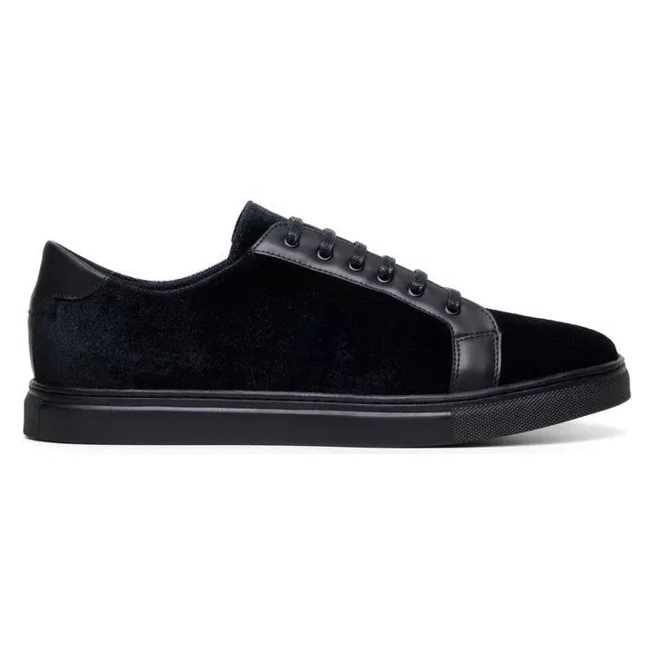 Belvedere Studio Formal Sneaker Prince Velvet Leather Black