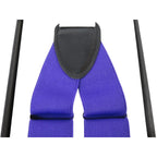 ELEGANT Suspenders Clip on and Button Option for Slacks or Suit Pants Purple