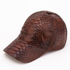 Boss Dark Brown  Snake Leather Cap