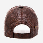 Boss Dark Brown  Snake Leather Cap