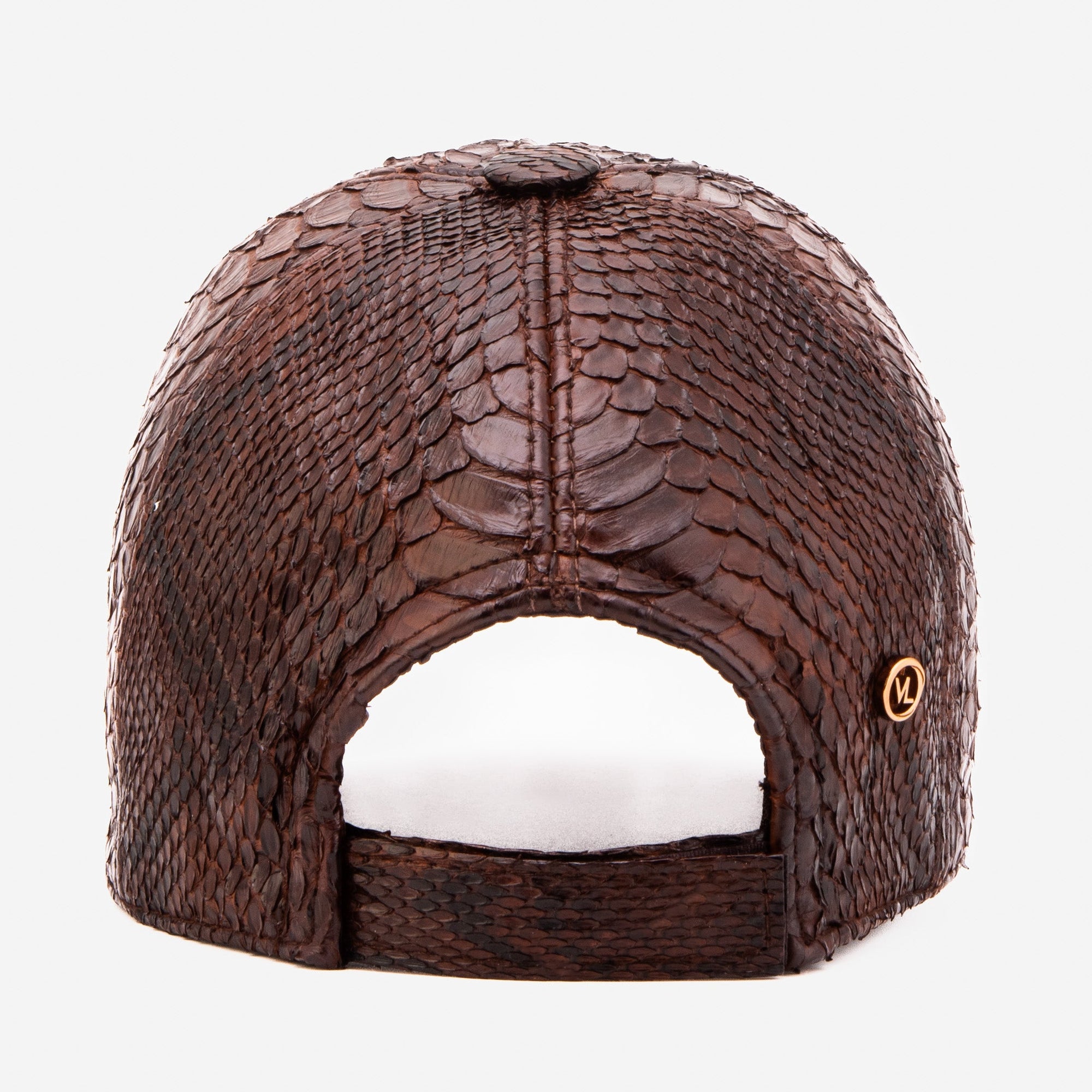 Boss Dark Brown  Snake Leather Cap
