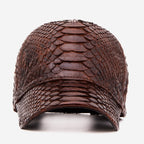 Boss Dark Brown  Snake Leather Cap