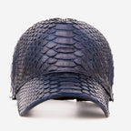 Boss Navy Blue Snake Leather Cap