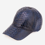 Boss Navy Blue Snake Leather Cap