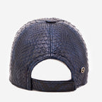 Boss Navy Blue Snake Leather Cap
