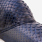 Boss Navy Blue Snake Leather Cap