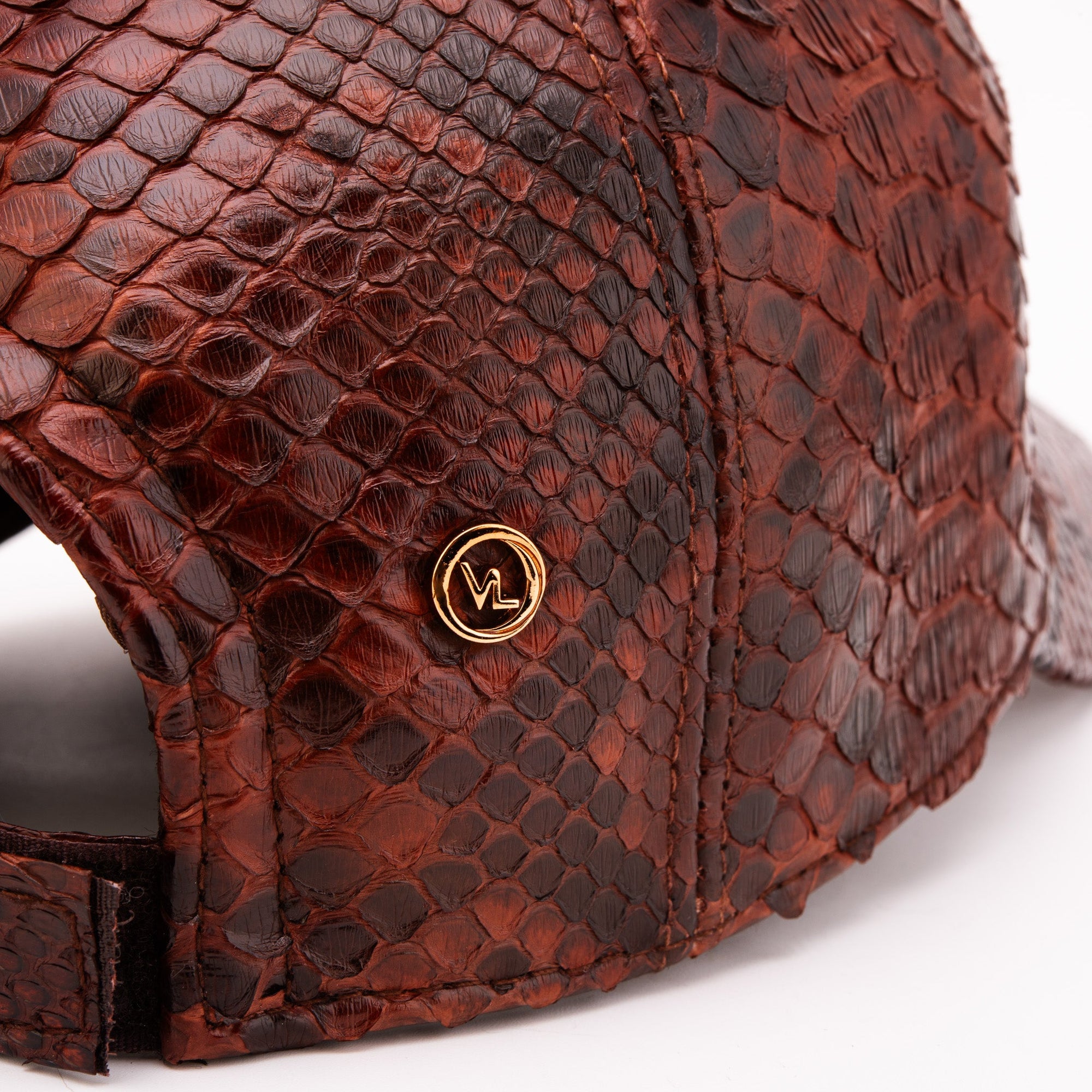 Boss Tan Snake Leather Cap