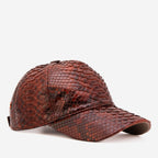 Boss Tan Snake Leather Cap