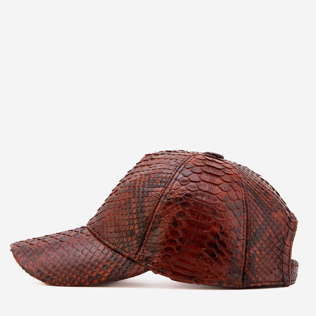 Boss Tan Snake Leather Cap