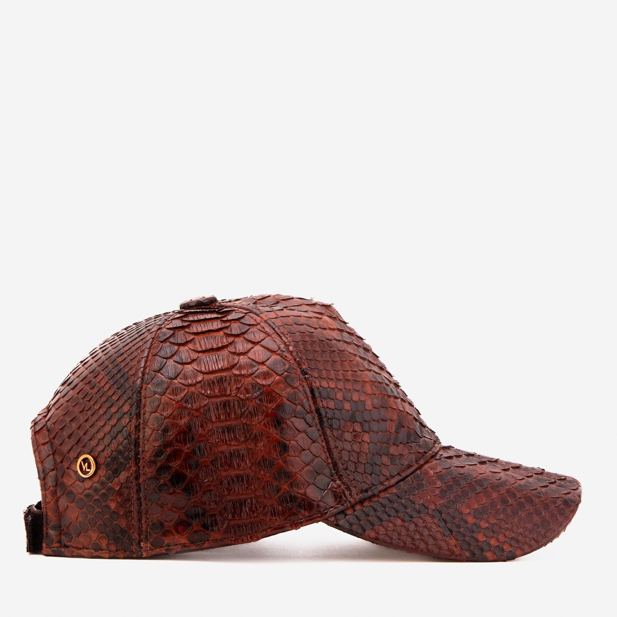 Boss Tan Snake Leather Cap