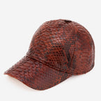 Boss Tan Snake Leather Cap