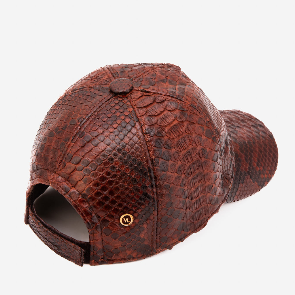 Boss Tan Snake Leather Cap