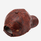 Boss Tan Snake Leather Cap