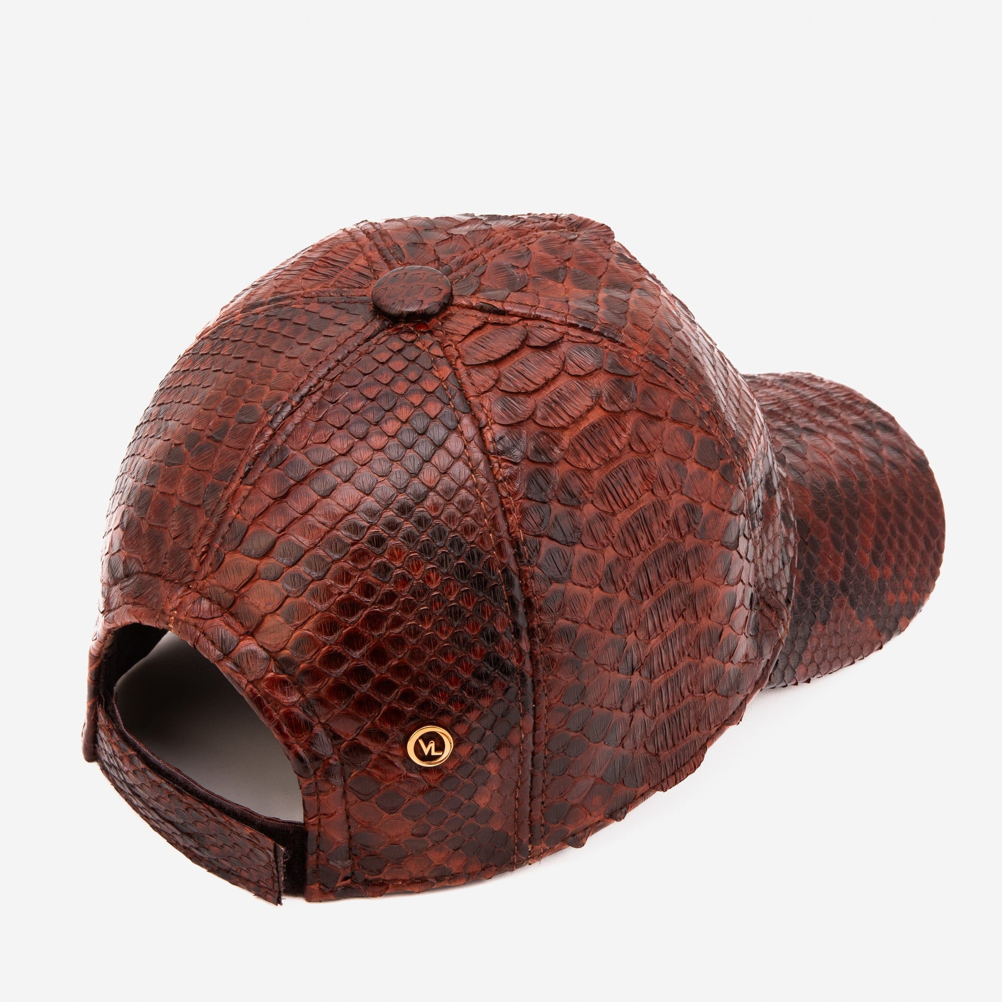Boss Tan Snake Leather Cap