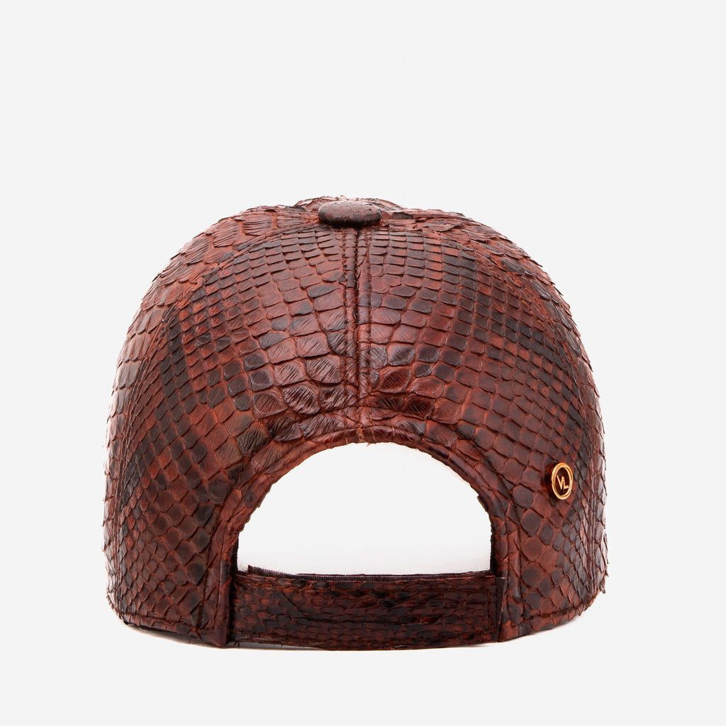 Boss Tan Snake Leather Cap