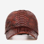 Boss Tan Snake Leather Cap