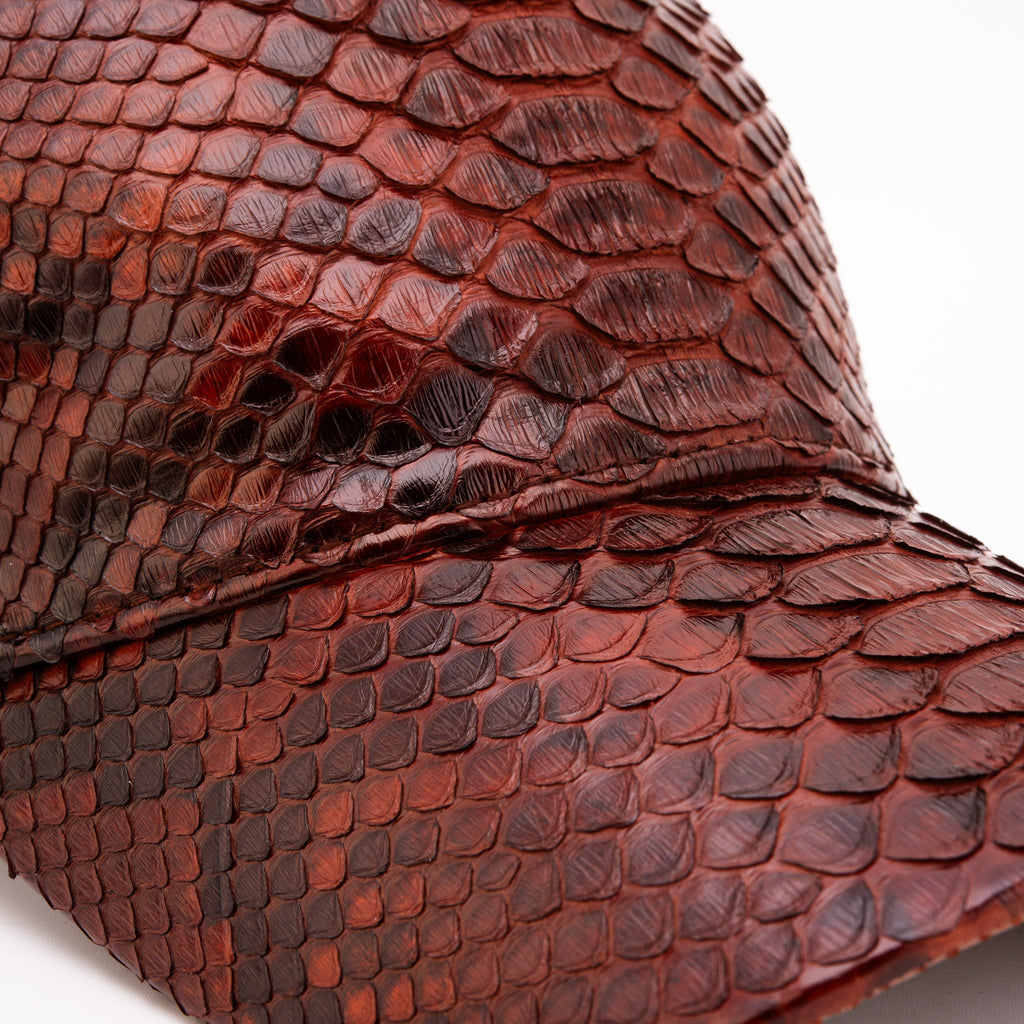 Boss Tan Snake Leather Cap