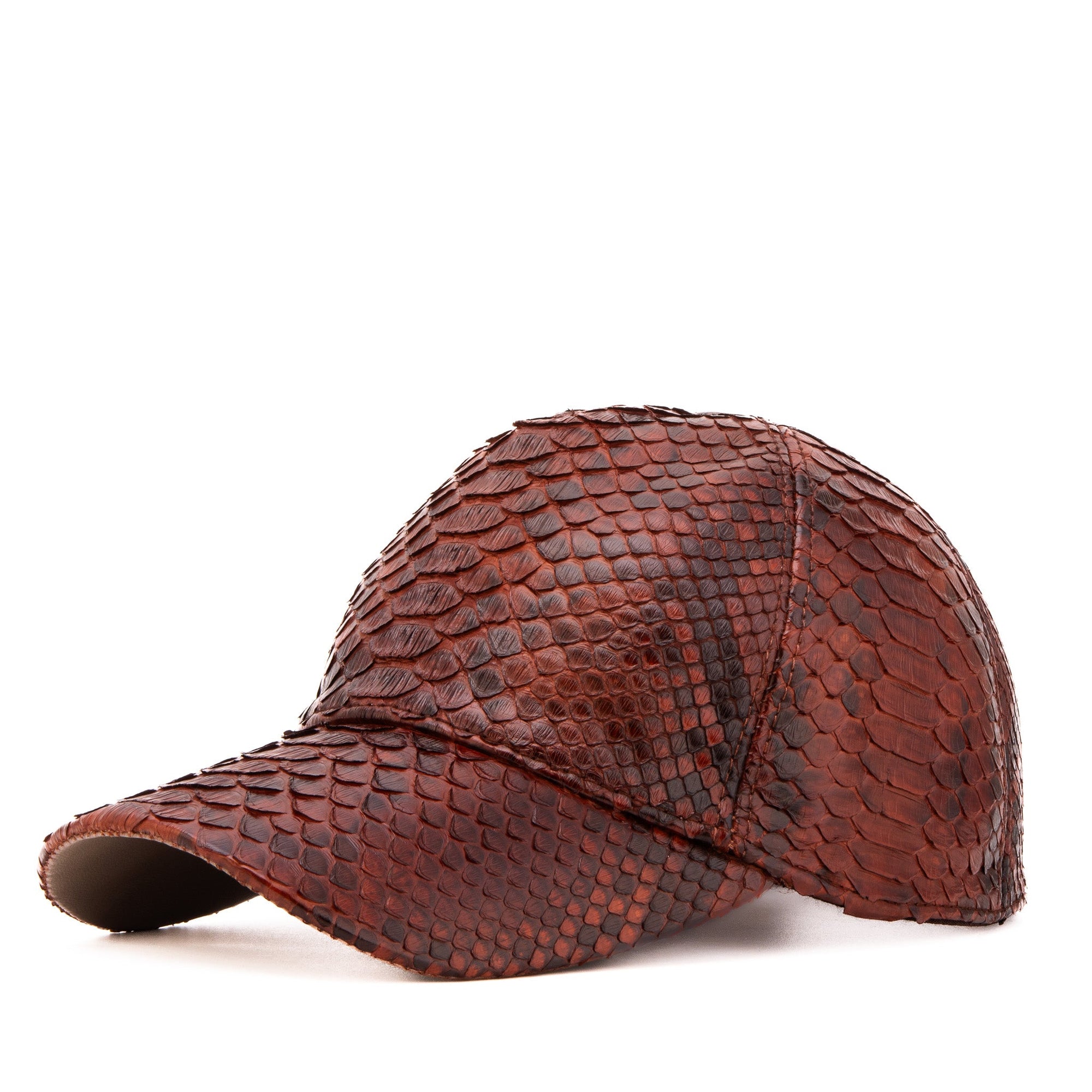 Boss Tan Snake Leather Cap