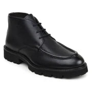 Belvedere Rinaldo Deerskin Leather Chukka Boots Moc Toe Black
