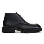 Belvedere Rinaldo Deerskin Leather Chukka Boots Moc Toe Black