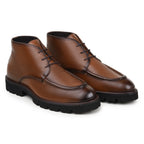 Belvedere Rinaldo Deerskin Leather Chukka Boots Moc Toe Tan