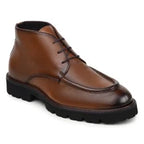 Belvedere Rinaldo Deerskin Leather Chukka Boots Moc Toe Tan