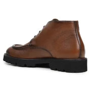 Belvedere Rinaldo Deerskin Leather Chukka Boots Moc Toe Tan