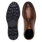 Belvedere Rinaldo Deerskin Leather Chukka Boots Moc Toe Tan