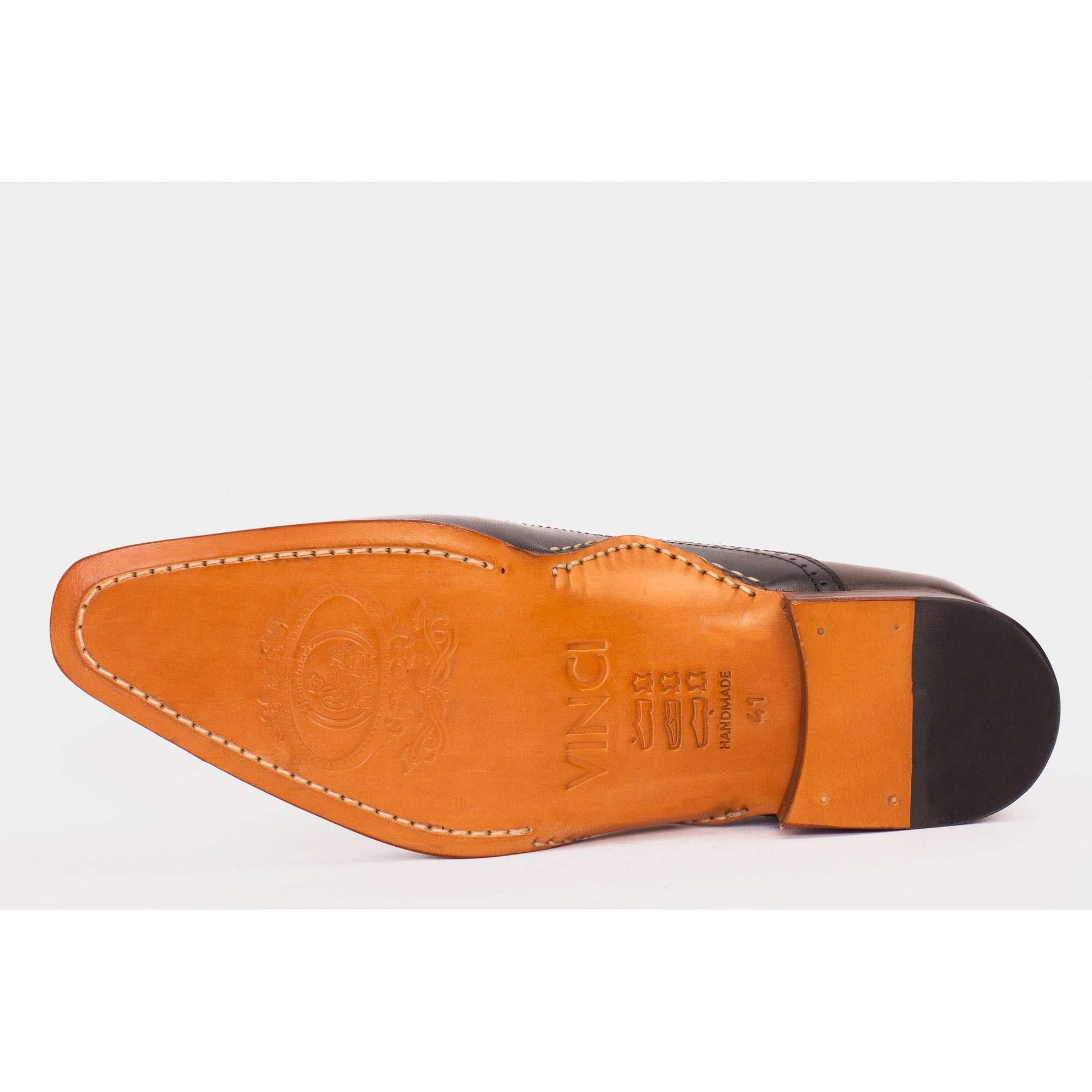 The Royal Hand Craft Black & Brown Wingtip Oxford Men Shoe