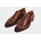 The Royal Hand Craft Brown Wingtip Oxford Men Shoe