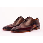 The Royal Hand Craft Burgundy Wingtip Oxford Men Shoe