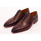 The Royal Hand Craft Burgundy Wingtip Oxford Men Shoe