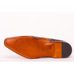 The Royal Hand Craft Burgundy Wingtip Oxford Men Shoe