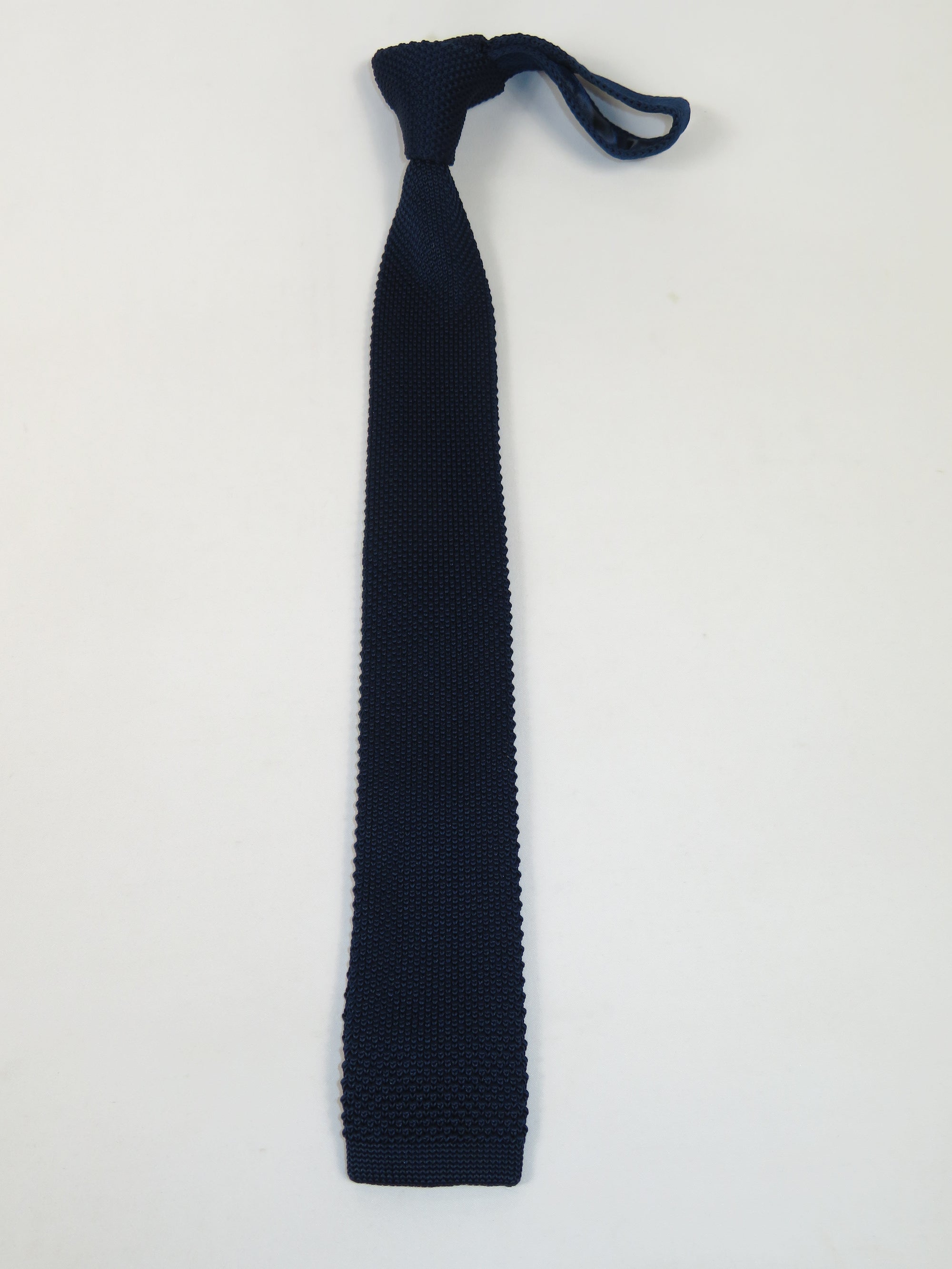 Men's Vitorofolo Italy Slim Tie Woven Fabric Fashionable RS-5 Navy Blue