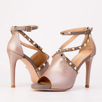 The Ribnica Beige Leather Ankle Strap Women Sandal
