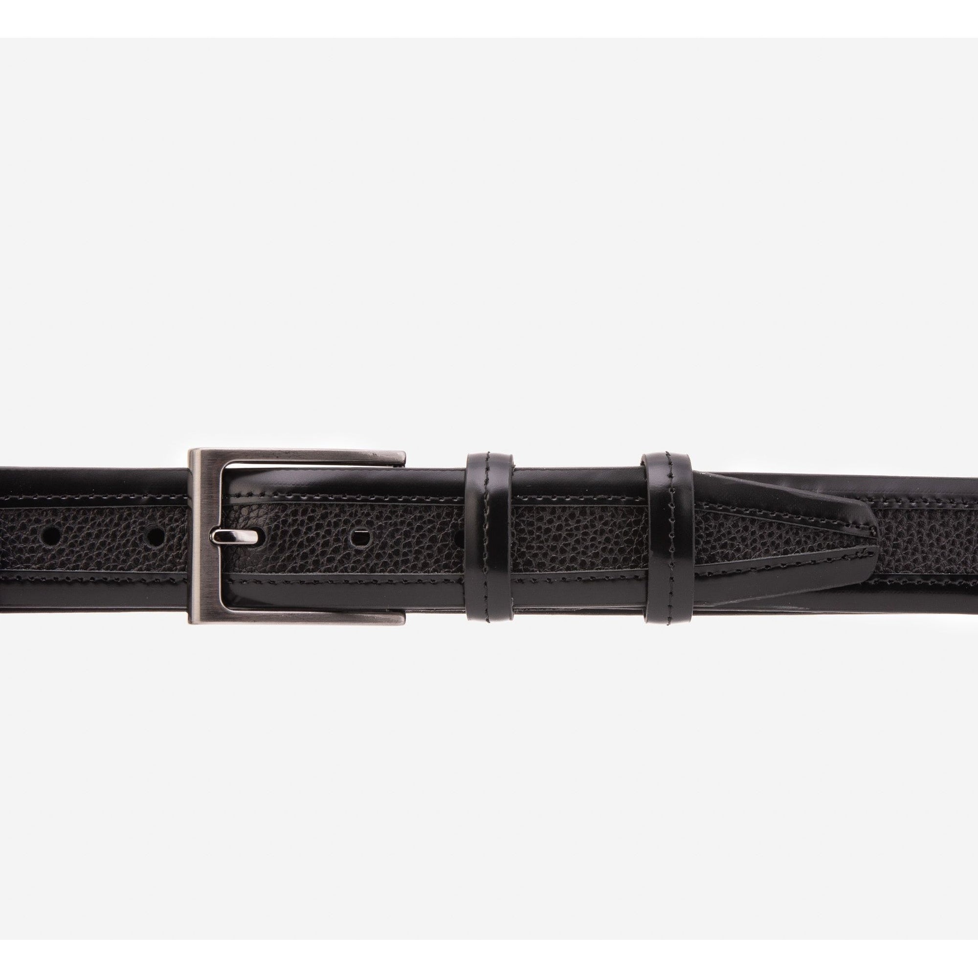The Everest & Rockwell Black Leather Belt